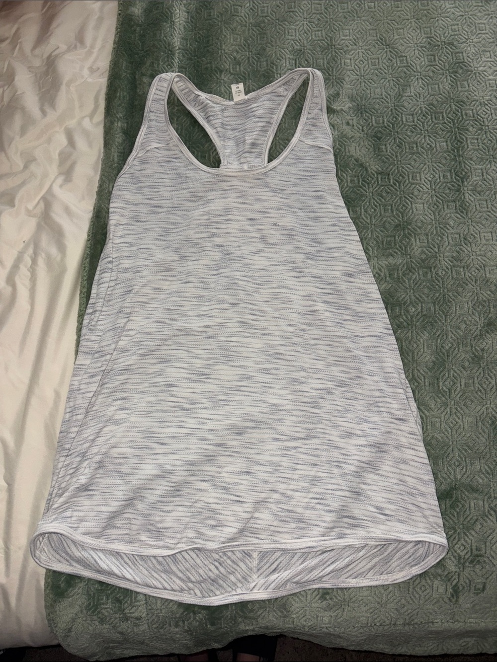 Lululemon Racerback Tank Top in Light Heather Gray